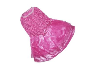 VESTIDO PERRO GALA DISEÑO'S PET DE ROSADO TALLA 4