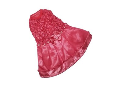 VESTIDO PERRO Y GATO GALA DISEÑO'S PET DE SALMON TALLA 1