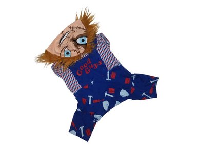 DISFRAZ FRANELA PERRO Y GATO ENTERIZO DISEÑO'S PET CHUCKY TALLA 2