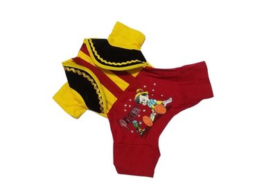 DISFRAZ FRANELA PERRO Y GATO ENTERIZO DISEÑO'S PET PINOCHO TALLA 1