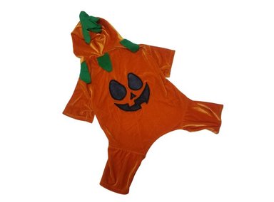 DISFRAZ TERCIOPELO PERRO Y GATO ENTERIZO DISEÑO'S PET CALABAZA TALLA 2