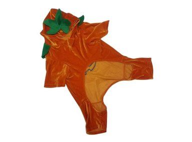 DISFRAZ TERCIOPELO PERRO Y GATO ENTERIZO DISEÑO'S PET CALABAZA TALLA 2 - 2