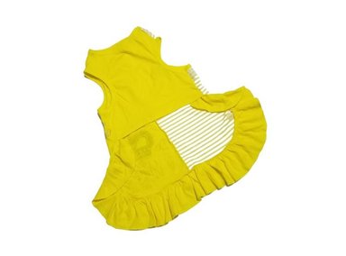 VESTIDO FRANELA PERRO DISEÑO'S PET AMARILLO AÑO NUEVO TALLA 4 - 2