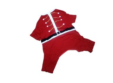 ENTERIZO FRANELA PERRO DISEÑO'S PET NAVIDEÑO SANTA CLAUS TALLA 6