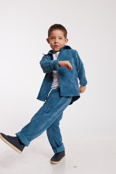 CONJUNTO BHUKI AZUL ACERO CORDUROY