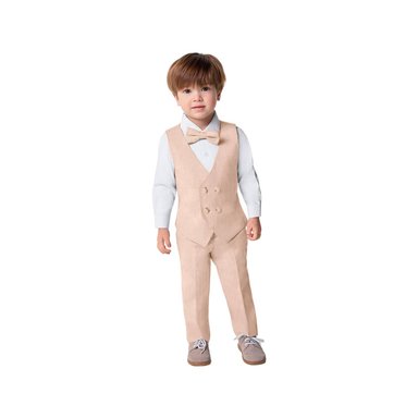 SET PANTALÓN + CHALECO + CORBATA BHUKI BEIGE