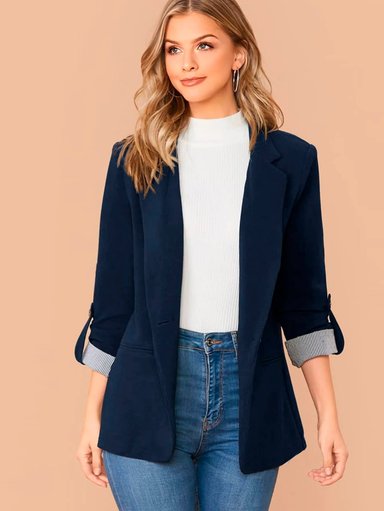 BLAZER AZUL MARINO SACO - 1
