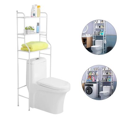 ESTANTE HOG021 BLANCO SOPORTE ORGANIZADOR BAÑO 3 NIVELES