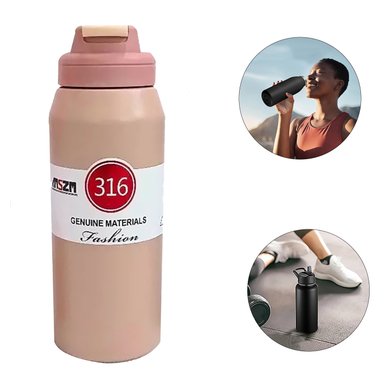 BOTELLA TÉRMICA TOMATODO DE ACERO INOXIDABLE 800 ML BEIGE