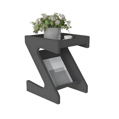 MESA AUXILIAR 73 EXPERIENCE ZETANI GRAFITO 40X42CM