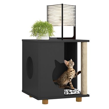 MESA LATERAL 73 EXPERIENCE CAMILA NEGRO 45X40CM MASCOTA