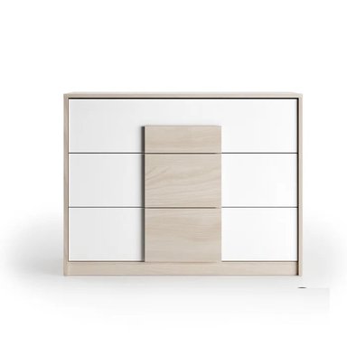 COMODA TEMI COLOR MANZANO Y BLANCO 73 EXPERIENCE