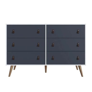 CÓMODA ODIKA COLOR BLANCO Y PLOMO 73 EXPERIENCE