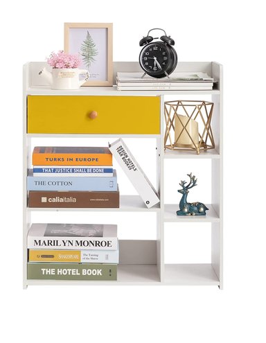 LIBRERO DEO COLOR BLANCO Y MANGO 73 EXPERIENCE