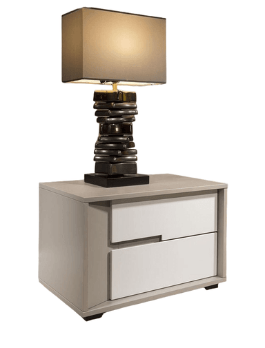 VELADOR BUMKY COLOR TAUPE Y BLANCO 73 EXPERIENCE