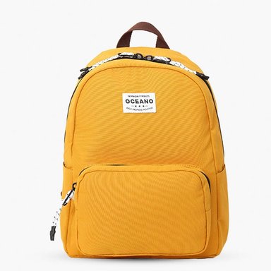 MOCHILA OCEANO VELVET MOSTAZA