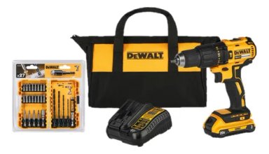 TALADRO PERCUTOR 1/2  20V XR 65NM DEWALT + SET 27 PIEZAS