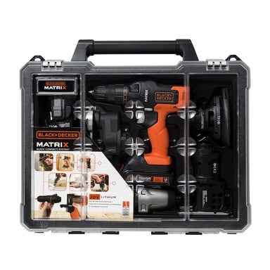 TALADRO 20V MATRIX KIT 6 EN 1 BLACK+DECKER  MTX20K6A-B2C - 6
