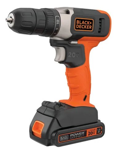 TALADRO ATORNILLADOR 10MM 20V BLACK AND DECKER BCD702C1-K2 COLOR NARANJA - 2