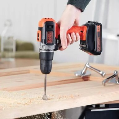 TALADRO PERCUTOR 3/8' 20V MAX 1 BAT 1.5 AH BLACK + DECKER - BCD704C1-B2 - 6
