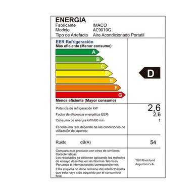 AIRE ACONDICIONADO IMACO AC9010G - 8