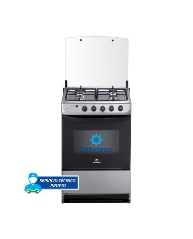 COCINA INDURAMA CÓRDOVA SPAZIO PLUS GRIS 4 QUEMADORES
