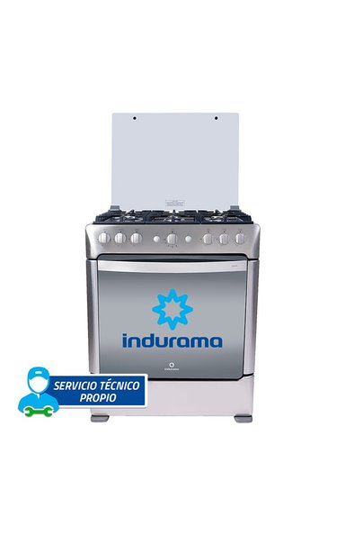 COCINA INDURAMA 6 QUEMADORES PARMA ZAFIRO CROMA