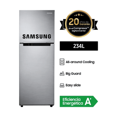REFRIGERADORA SAMSUNG TOP FREEZER FROST 234LT RT22FARADS8