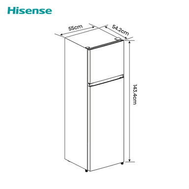 REFRIGERADORA HISENSE TOP FREEZER FROST 205LT RD267H - 3