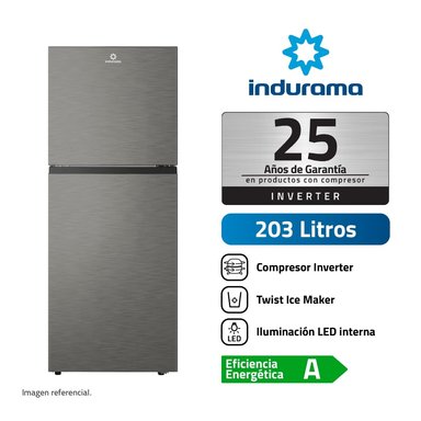 REFRIGERADORA INDURAMA TOP FREEZER NO FROST 203LT RI359I