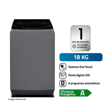 LAVADORA AUTOMÁTICA INDURAMA 18KG LRI-18DGR - 1
