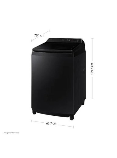 LAVADORA SAMSUNG 19KG AI WASH ECOBUBBLE WA80F19S8BPE NEGRA - 2