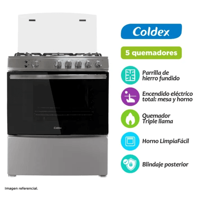 COCINA COLDEX 5 HORNILLAS 76CM CX765PLUS - 1