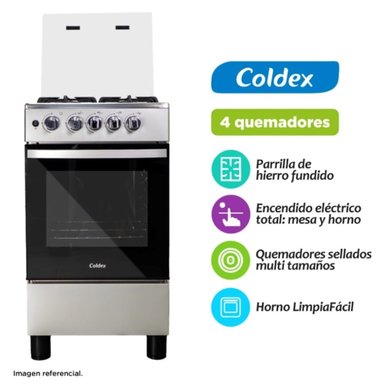 COCINA COLDEX 50CM 4Q CX505PLUS