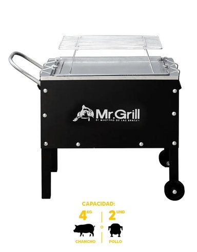 CAJA CHINA MR GRILL CHICA + PARRILLA + CARBÓN - 2
