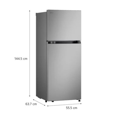 REFRIGERADORA LG 215LT MULTI AIR FLOW VT22BPY PLATEADA - 2