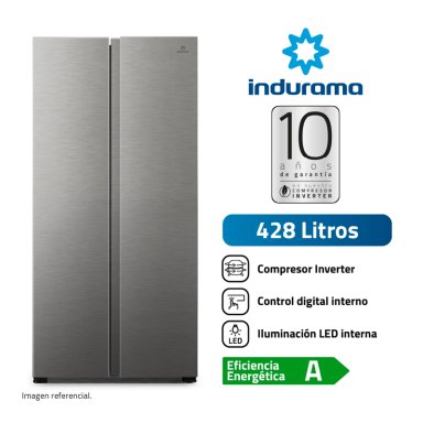 REFRIGERADORA INDURAMA 428LT RI-769 NO FROST CROMA - 1