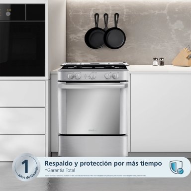 COCINA DE PIE A GAS MABE 4 HORNILLAS 60 CM CMP6030FX1 INOXIDABLE - 3