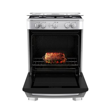 COCINA DE PIE A GAS MABE 4 HORNILLAS 60 CM CMP6030FX1 INOXIDABLE - 5