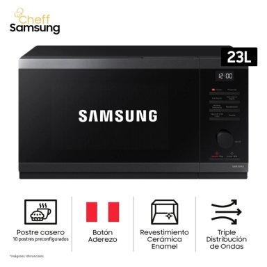 HORNO MICROONDAS CHEFF SAMSUNG 23LT MS23DG4504AGPE - 3