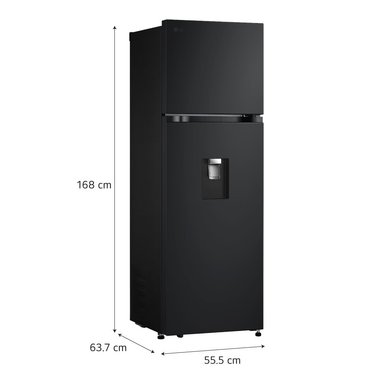REFRIGERADORA LG 262LT LINEAR COOLING VT26WPM NEGRO MATE - 4