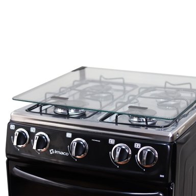 COCINA DE PIE IMACO 4 HORNILLAS 20' TAPA DE VIDRIO NEGRO - 5