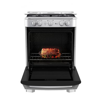 COCINA DE PIE A GAS MABE 4 HORNILLAS 60 CM CMP6060FX1 INOXIDABLE - 4