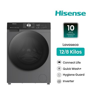 LAVASECA HISENSE 12/8KG CARGA FRONTAL WD3S1243BT