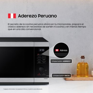 HORNO MICROONDAS CHEFF SAMSUNG CON DORADOR 40LT MG40DG5524ATPE - 8