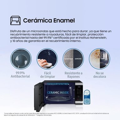 HORNO MICROONDAS CHEFF SAMSUNG CON DORADOR 40LT MG40DG5524ATPE - 9