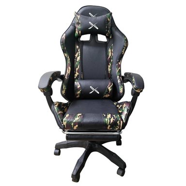 SILLA GAMER LYZOR POSAPIÉS SGMTWN135A MILITAR - 1