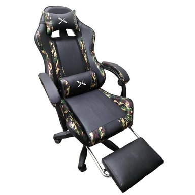 SILLA GAMER LYZOR POSAPIÉS SGMTWN135A MILITAR - 3