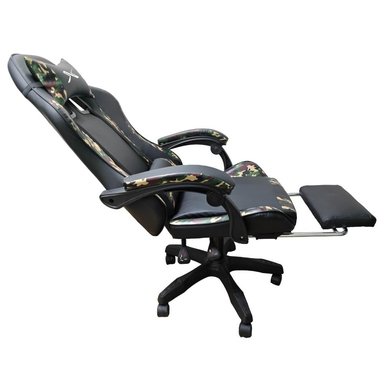 SILLA GAMER LYZOR POSAPIÉS SGMTWN135A MILITAR - 4