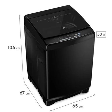 LAVADORA INVERTER ELECTROLUX 21KG EWIJ21F2XSYB NEGRO - 4